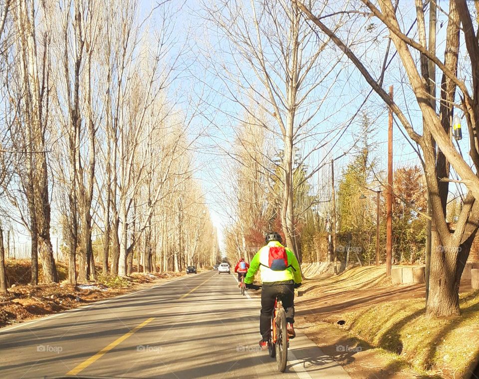 grato viaje en bicicleta