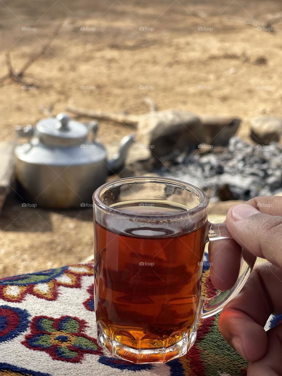 Tea over a wood fire