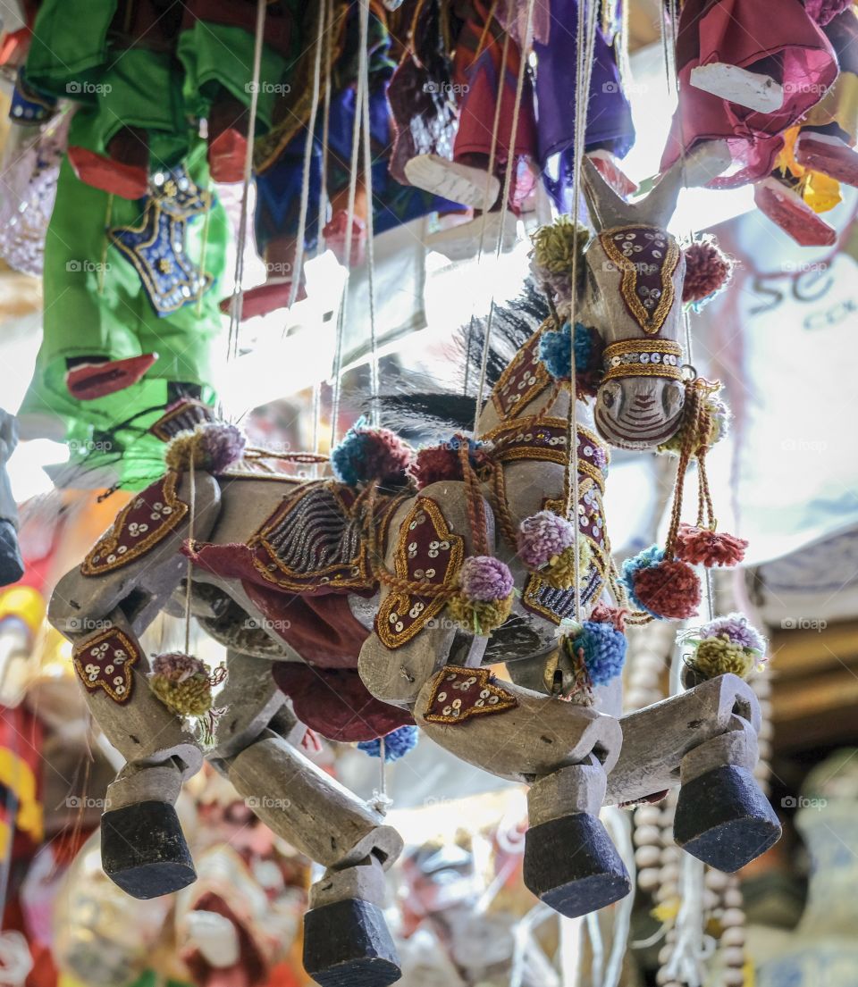 Colorful souvenir of Myanmar always attract visitors 