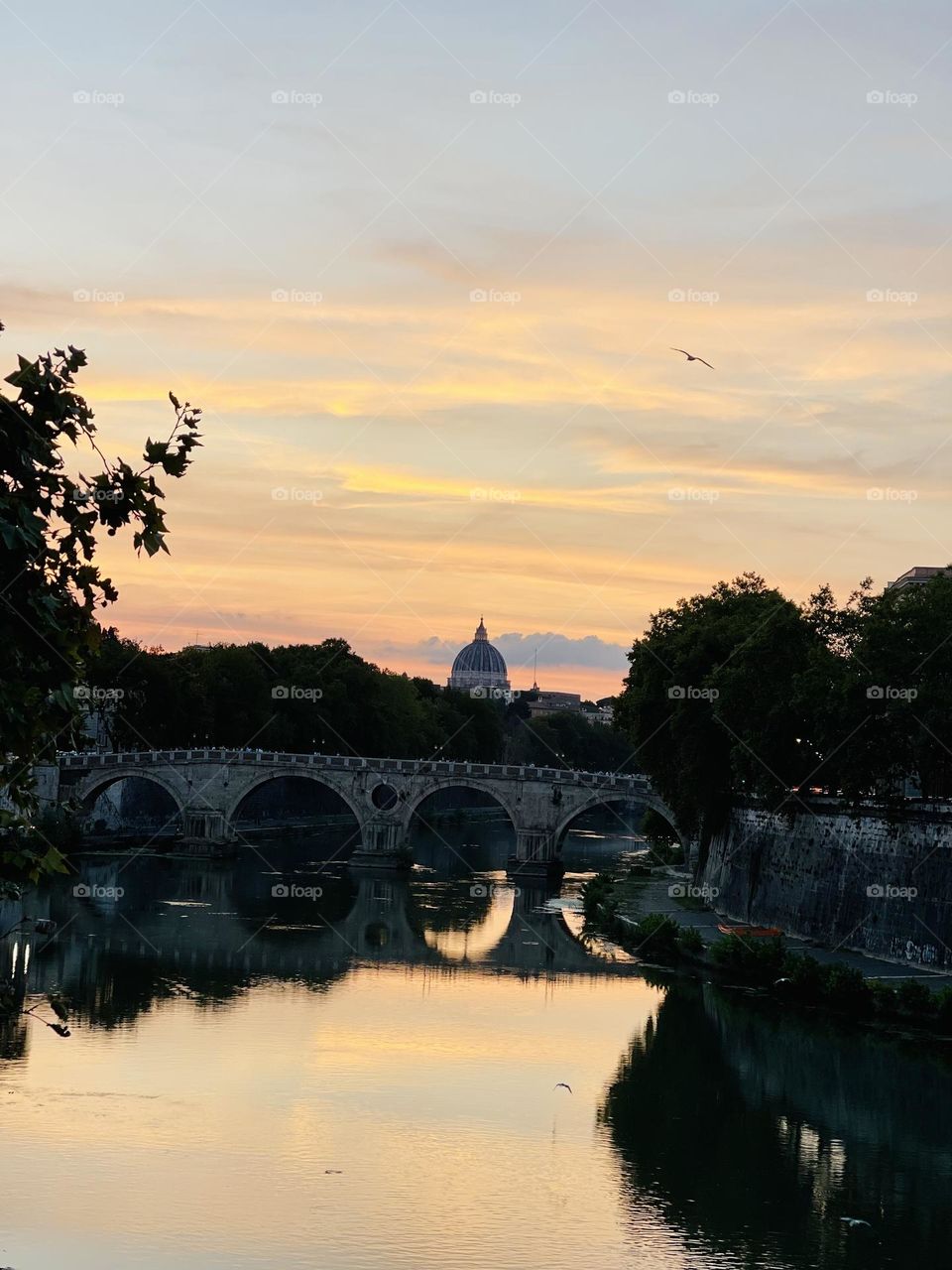 Sunset in Roma. IT