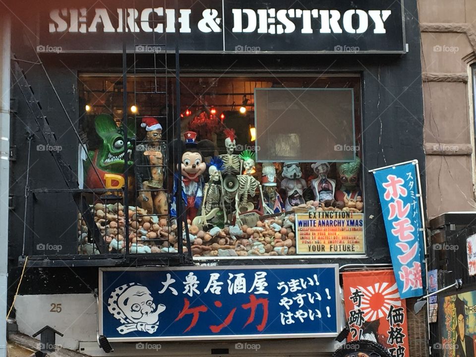 Search and destroy front window in Nyc 