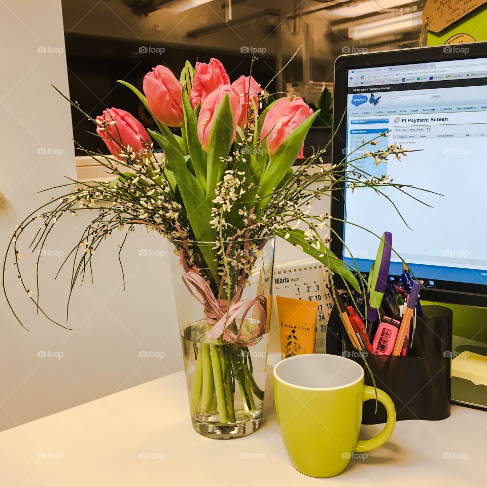I Want Birthday Flowers On My Desk Year-Round, Pretty Please :)