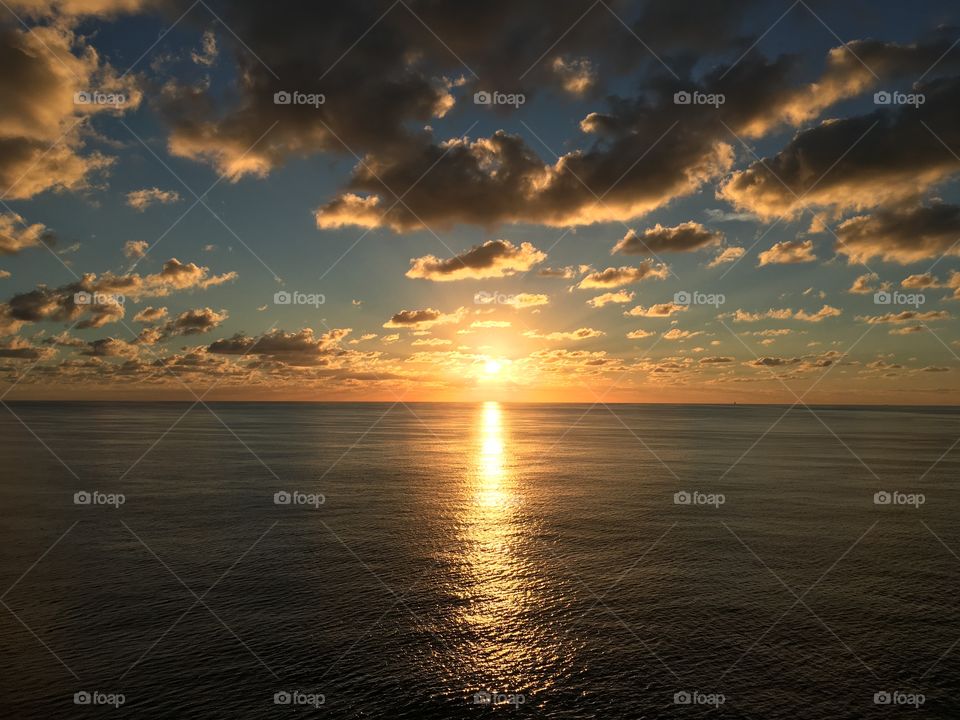 Beautiful Caribbean sunset