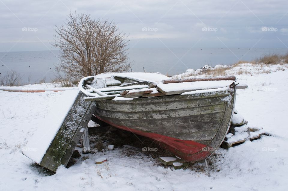 Boat in Winter time