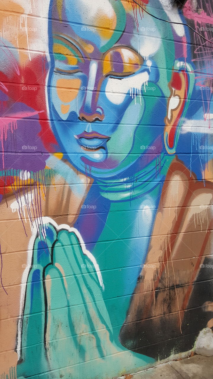 Street Graffiti Buddha