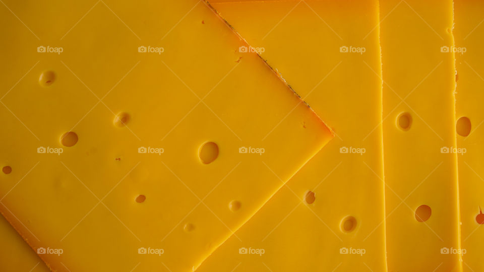 Slices of cheese