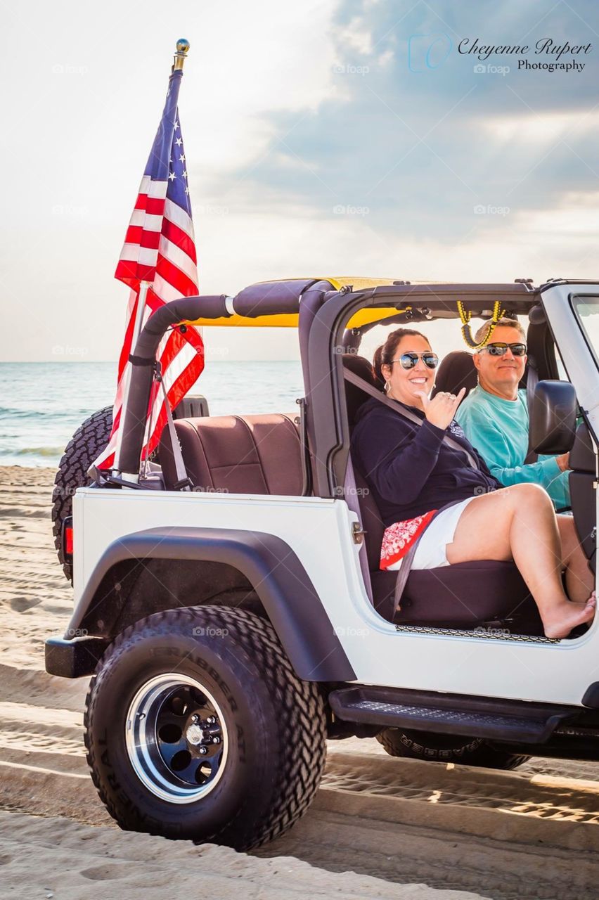 Jeepin' on the Beach