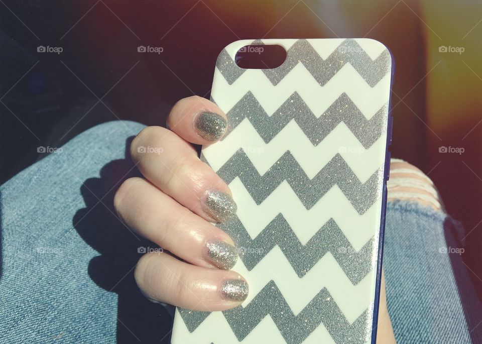 Nails and iPhone case