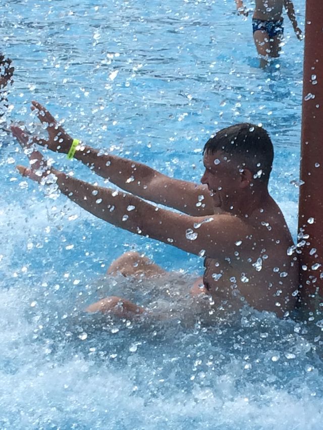 water splash overhead