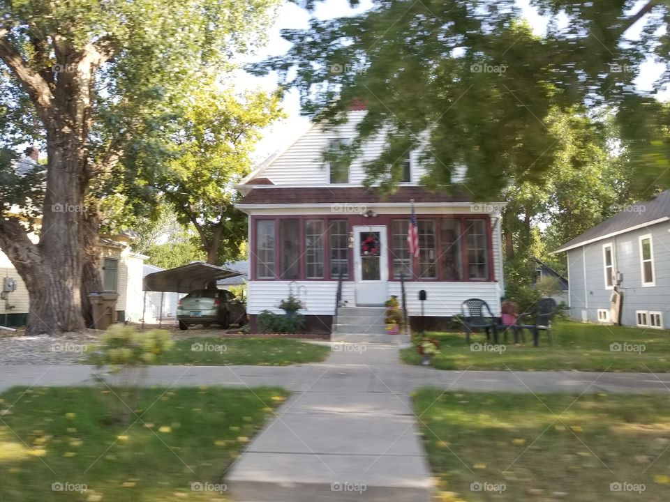 Home, House, Lawn, Architecture, Tree