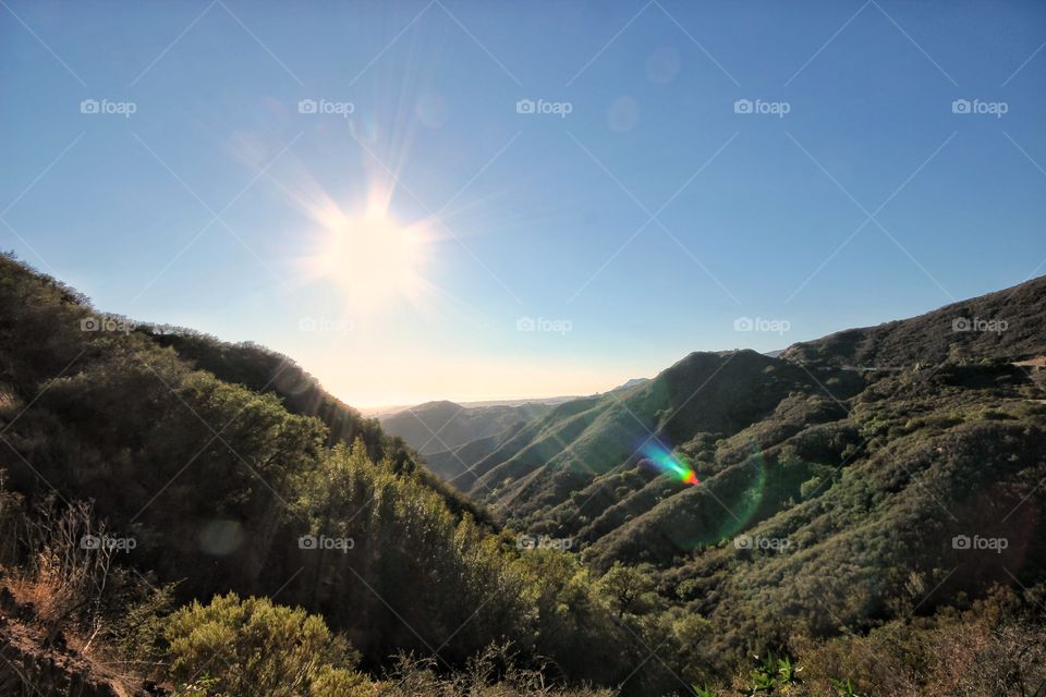 sunny mountain tops