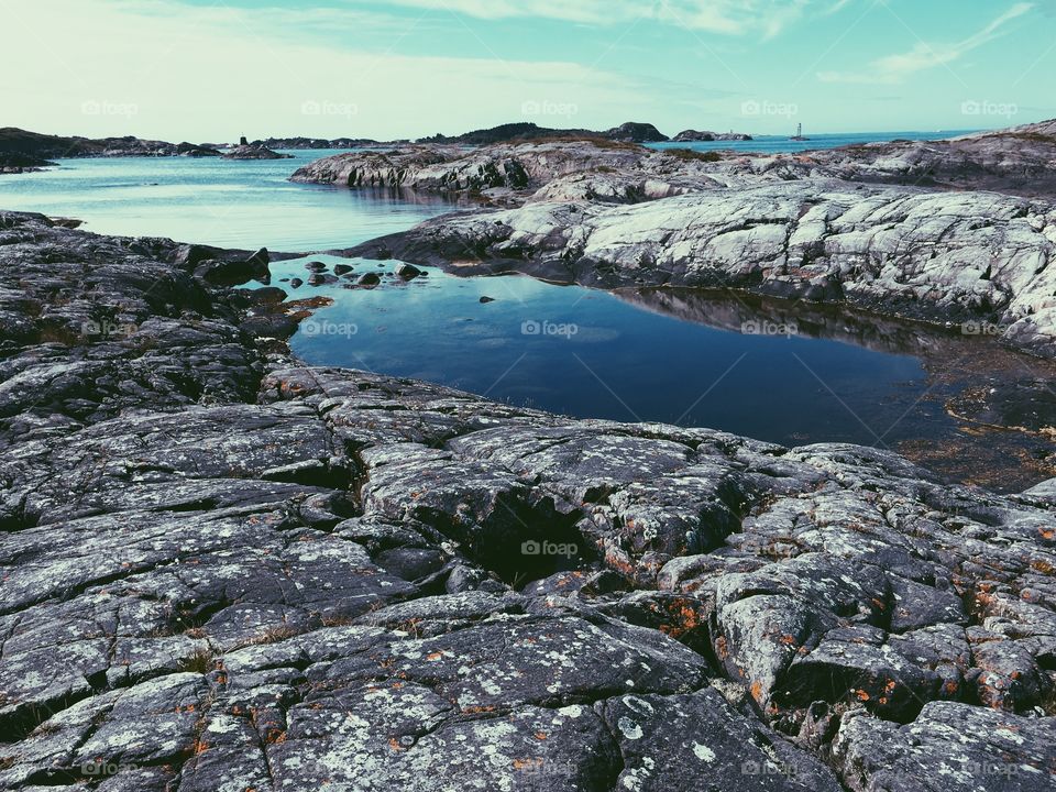 Water, Landscape, Seashore, Sea, Rock