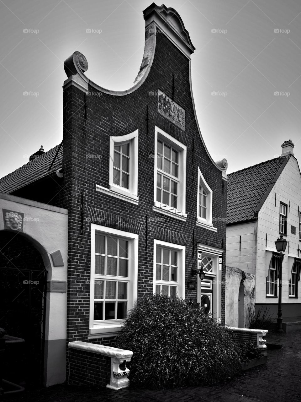 Typical Frisian brick facade.  early 20th century.