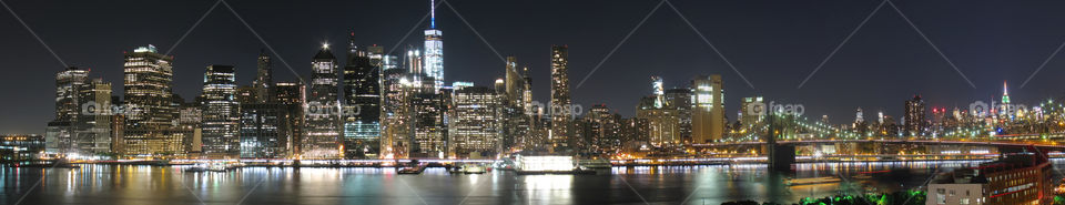 New York City panorama From Brooklyn 
