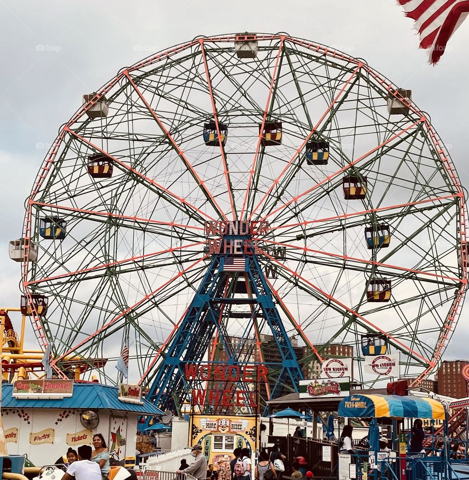 Wonder wheel in Coney Island 