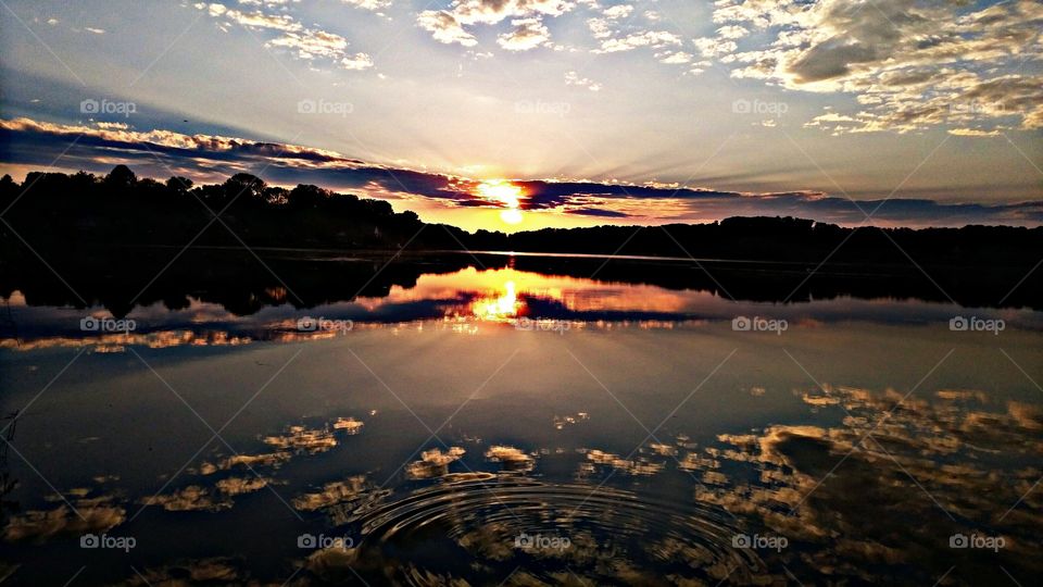 reflection off the lake