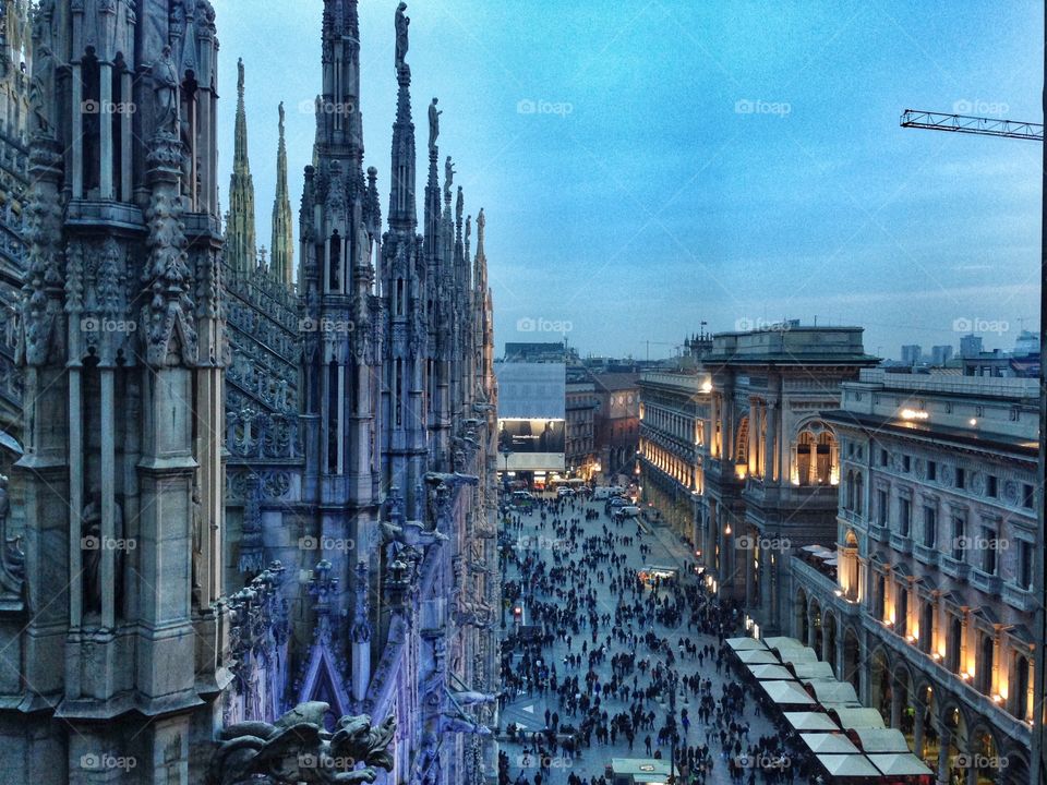 Milan, Italy from the Duomo
