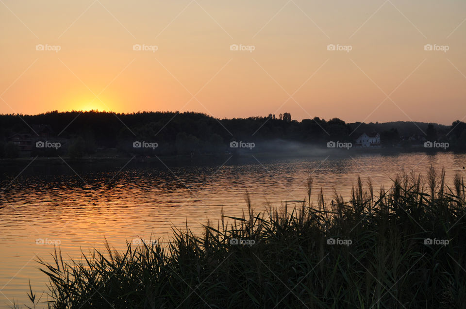 Sunrise time at the river 