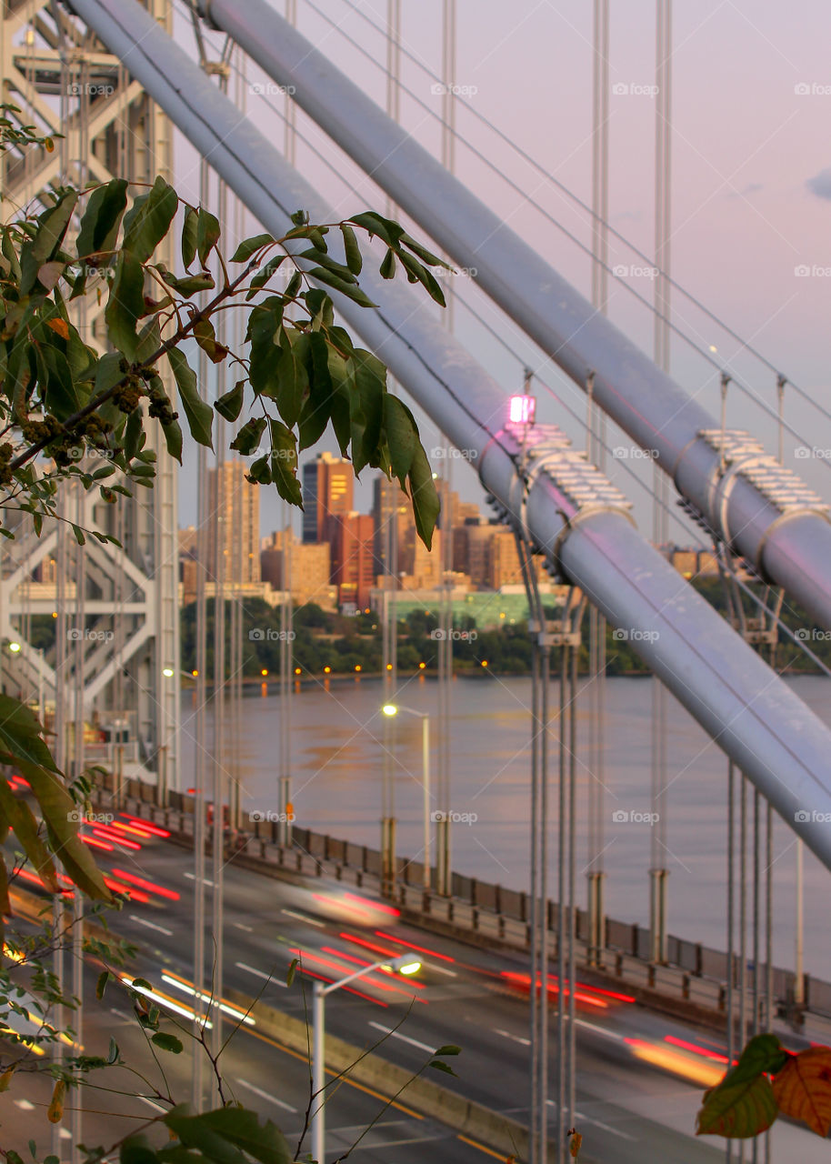 The George Washington Bridge at Sunset