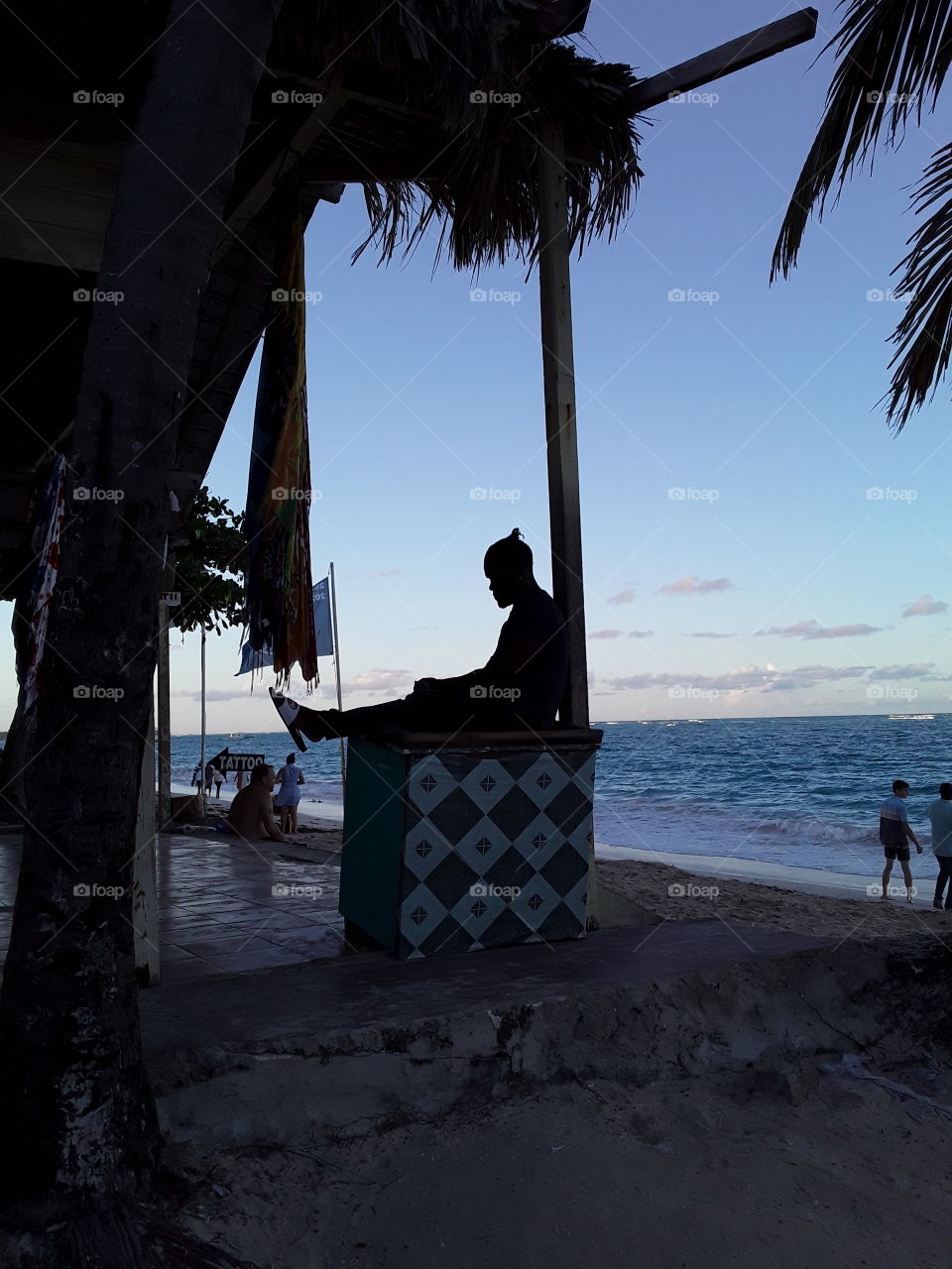 man by the ocean Dominican Republic