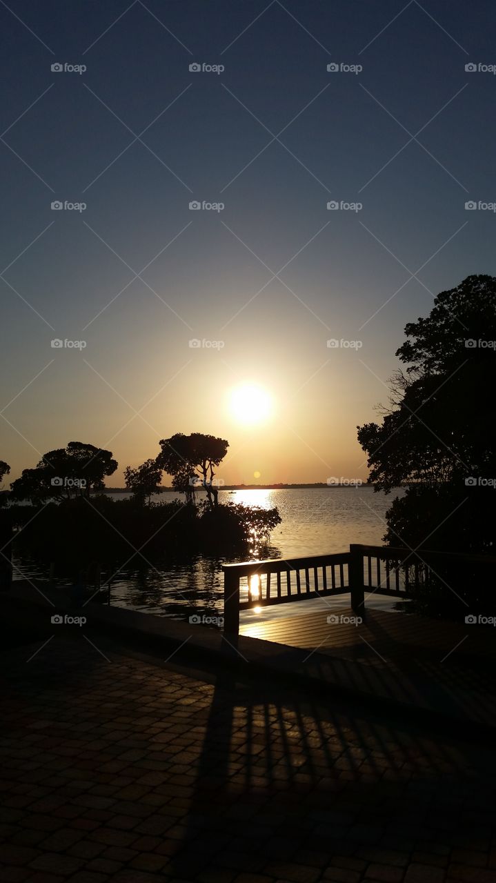 Sunset. Sunset on the Indian River