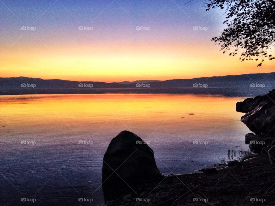 Sunset at the lake