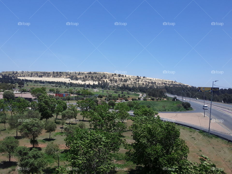A rest place outside the FNB stadium.
