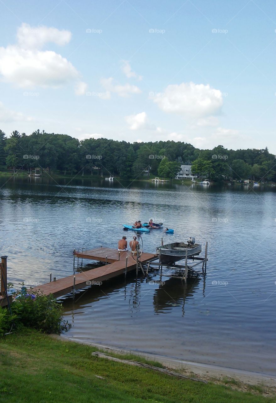 Sitting on the dock