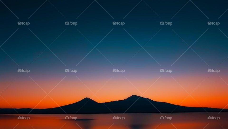 Sunset near Mount Ararat