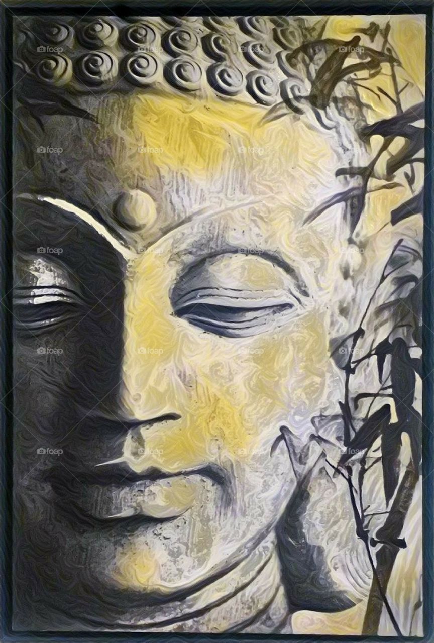 A painting of Buddha