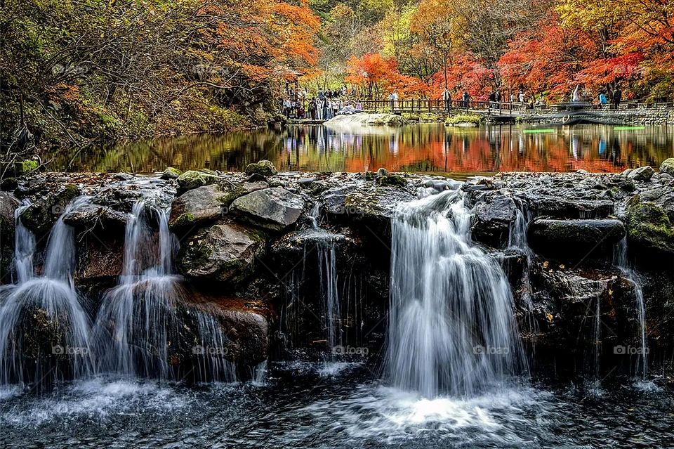 The image embodies a natural natural plate of the mountains of nature, where green agricultural stands are graded on the slopes as if they were lines of a poem, which fog harmoniously wrapped, and clouds hugged them in the mountain knife and the whis