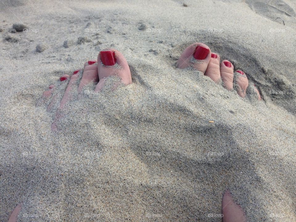 Toes in Sand