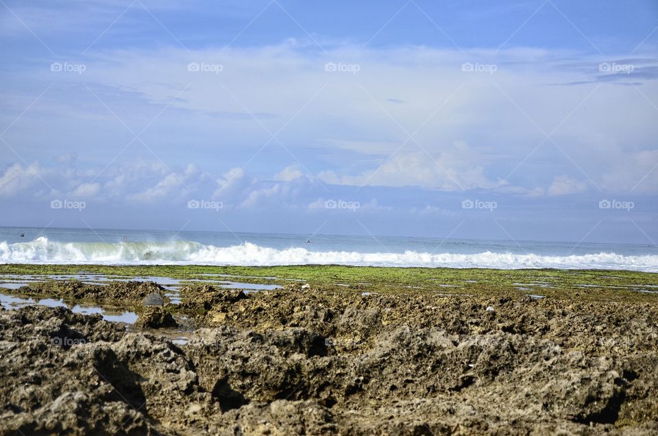 morning view in the beach