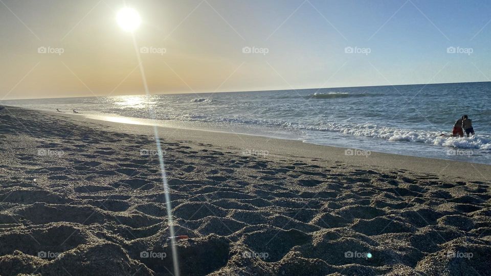 Beach with sand 