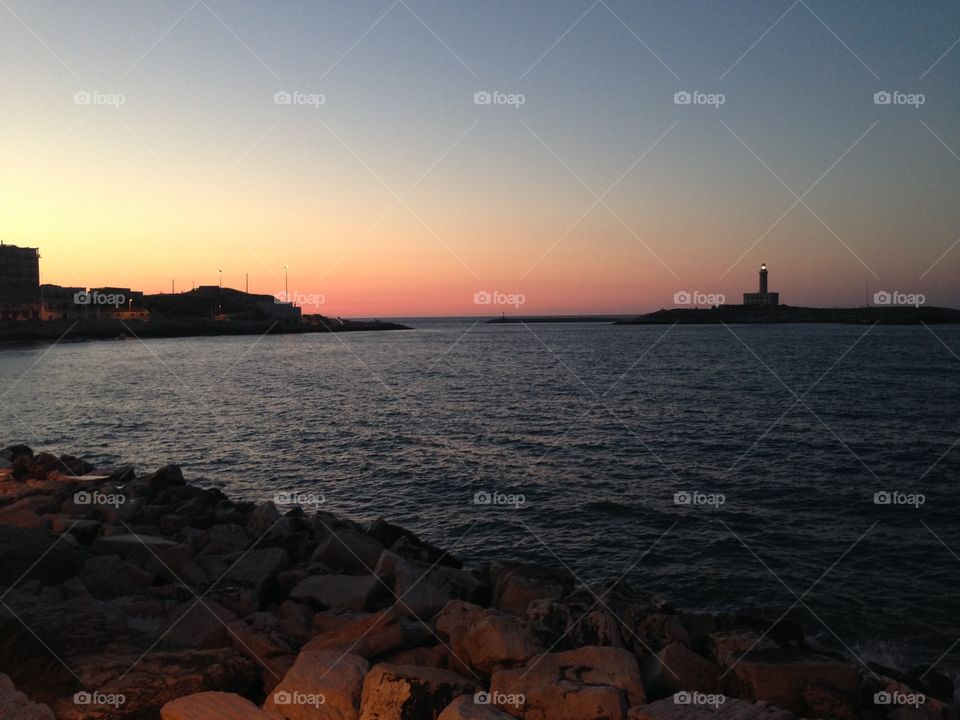 Sunset in Puglia. A photo shot in Puglia during an amazing sunset 