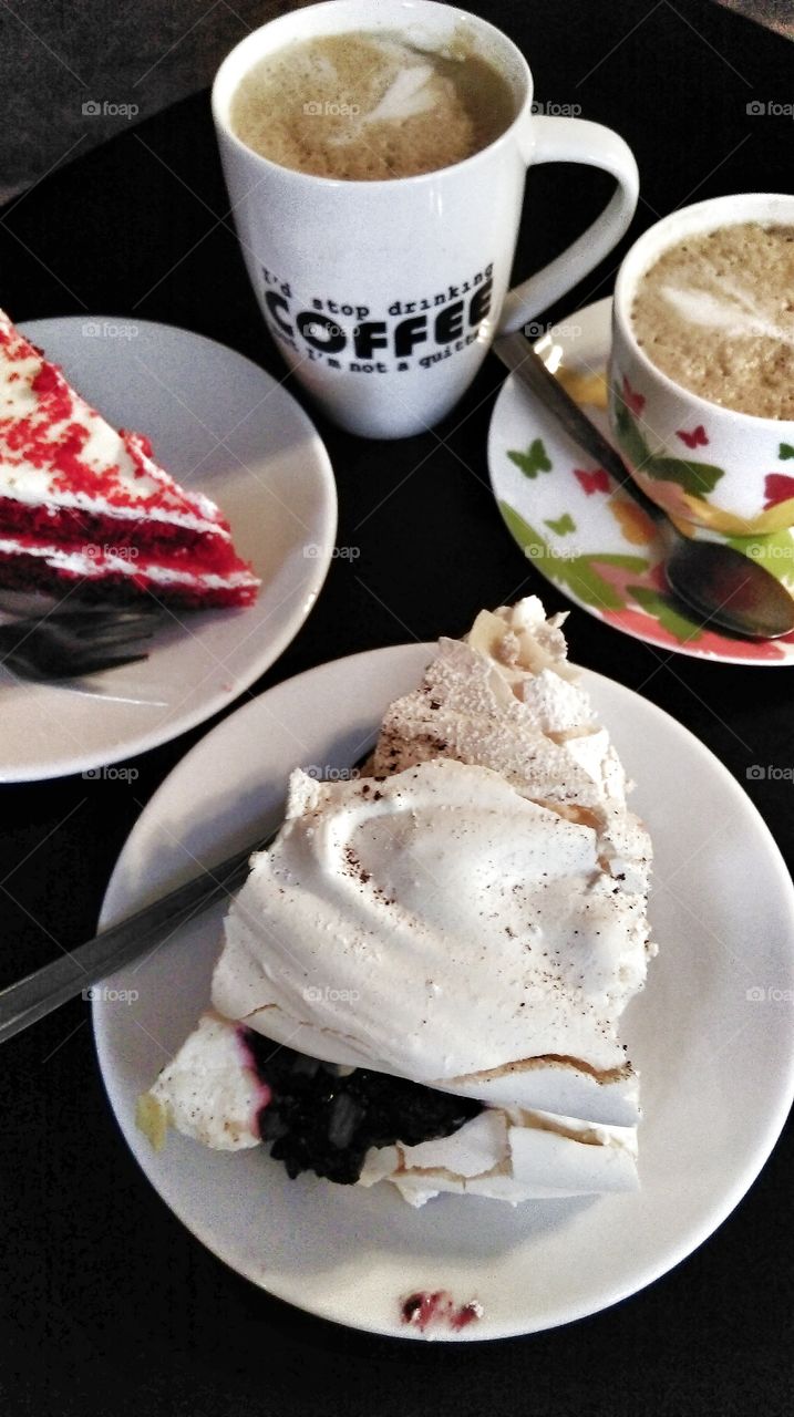 Coffee and cake. Coffee and cake