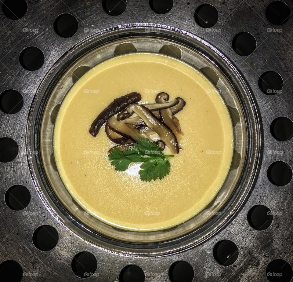 Steamed egg (kai thoon)