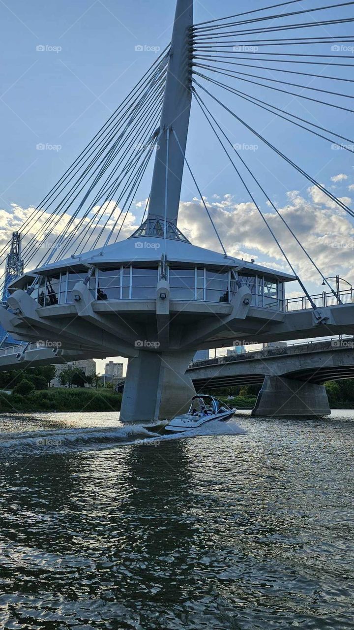 Esplanade Riel Foot Bridge Winnipeg