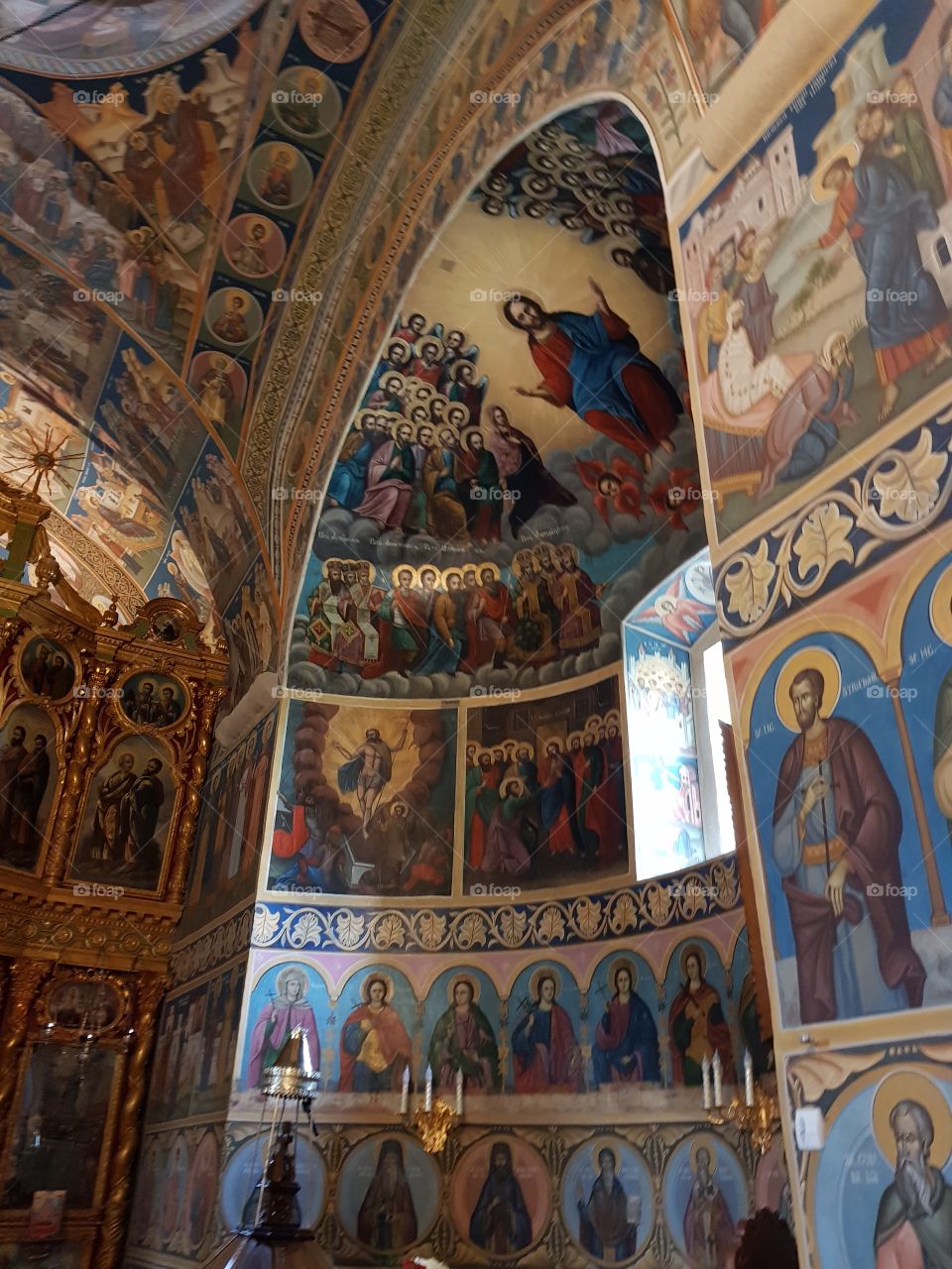 Văratec Monastery Romania interior