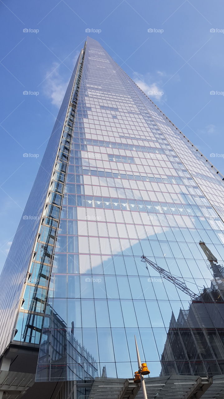 The Shard skyscraper - the tallest building in western Europe - in London, UK