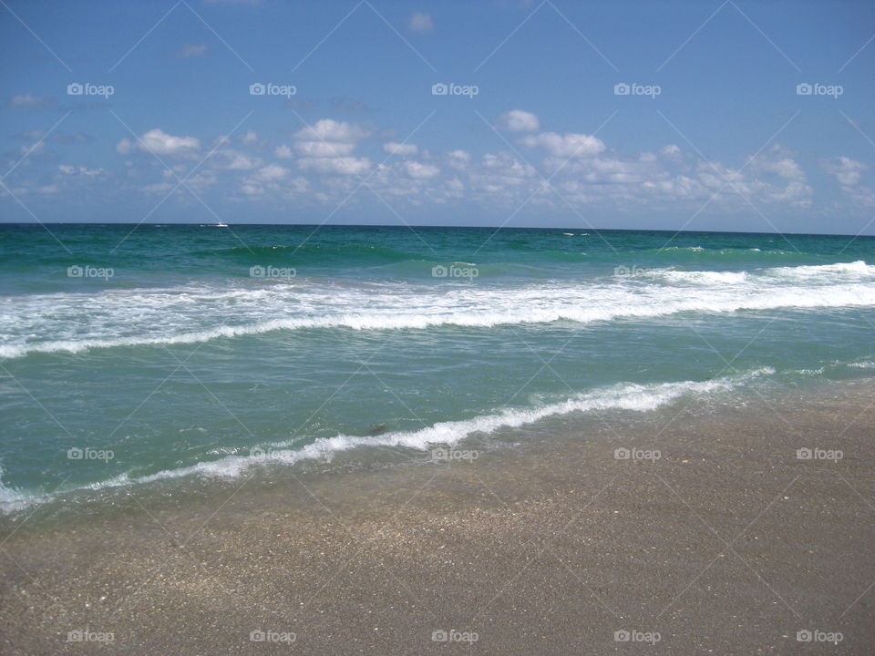 West Palm Beach, Florida. The beach in West Palm Beach, Florida.