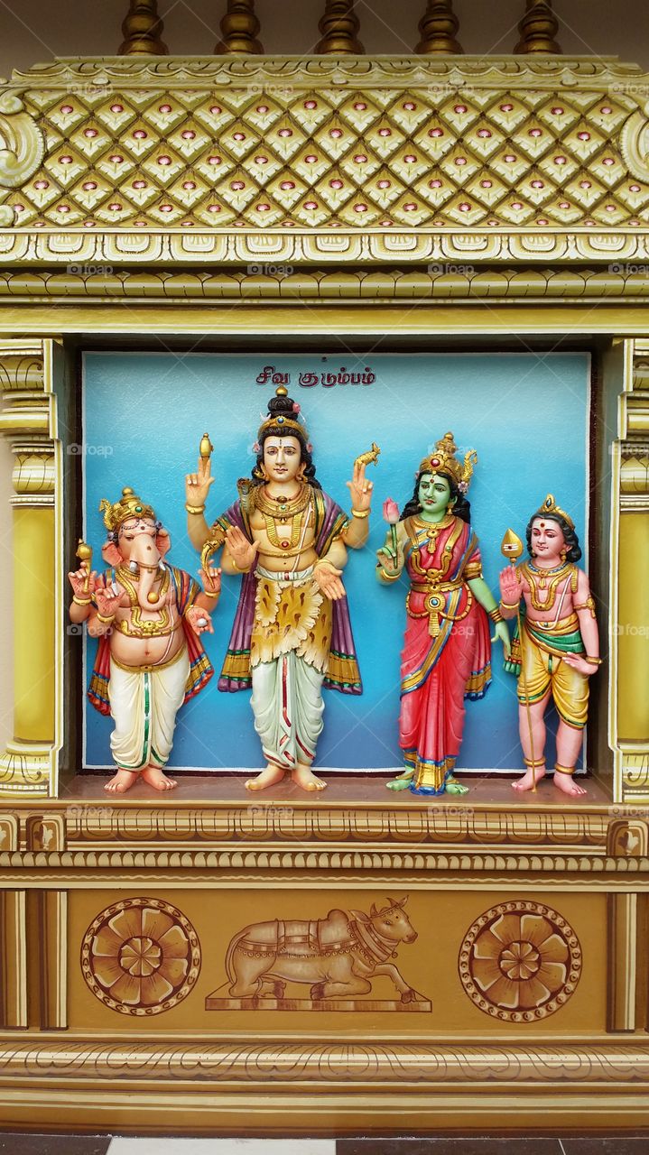 Shiva Family Hindu Gods