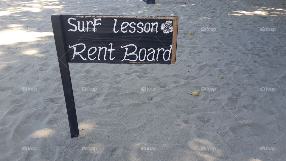 Let's learn surfing
