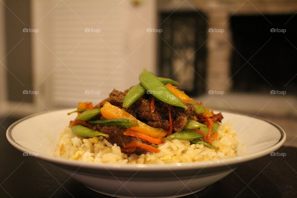 Beef stir fry