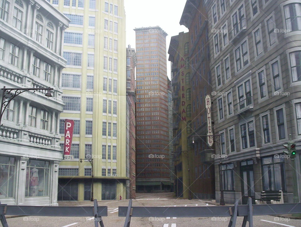 WDW - Forced Perspective Fake Street