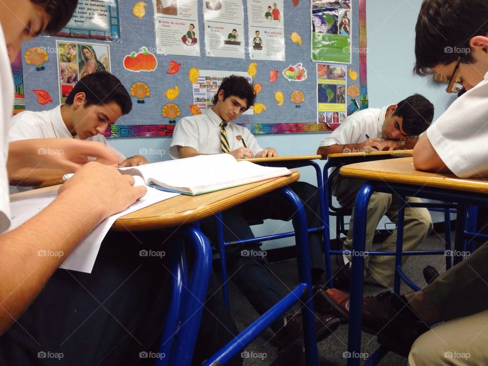 Students in classroom