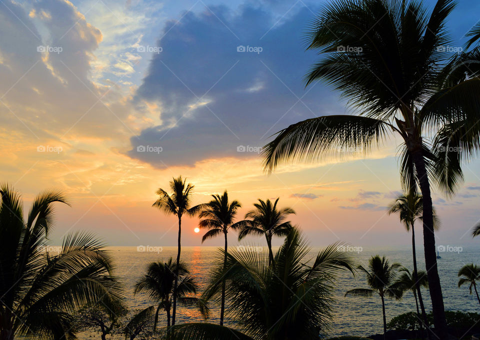 Sunset at hawaii