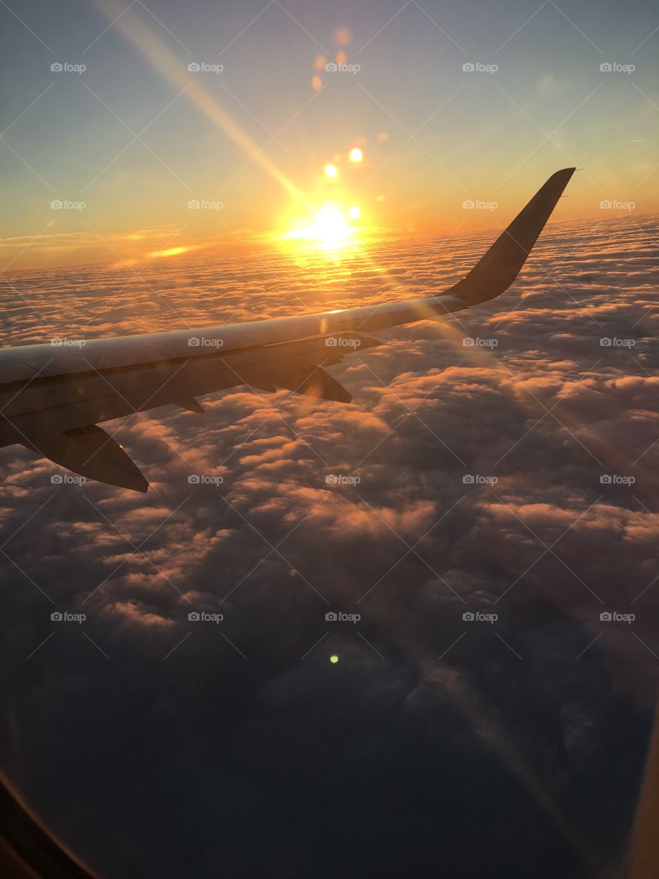 Sunset from the clouds