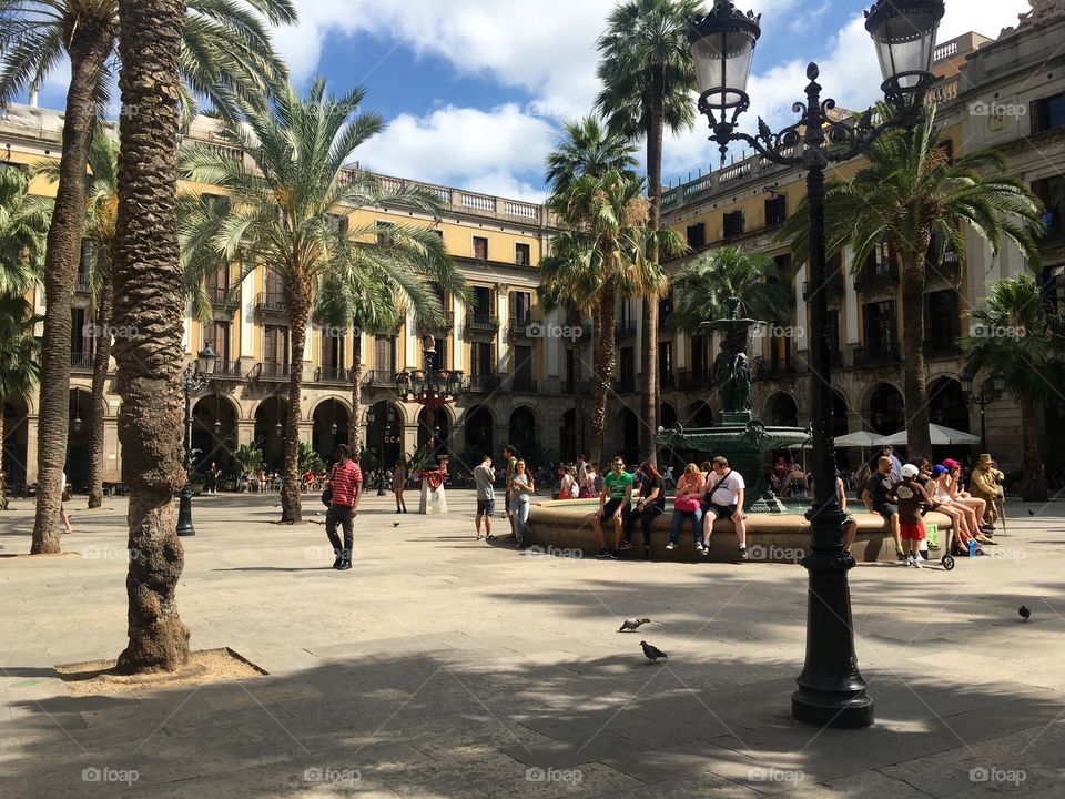Square in Barcelona 