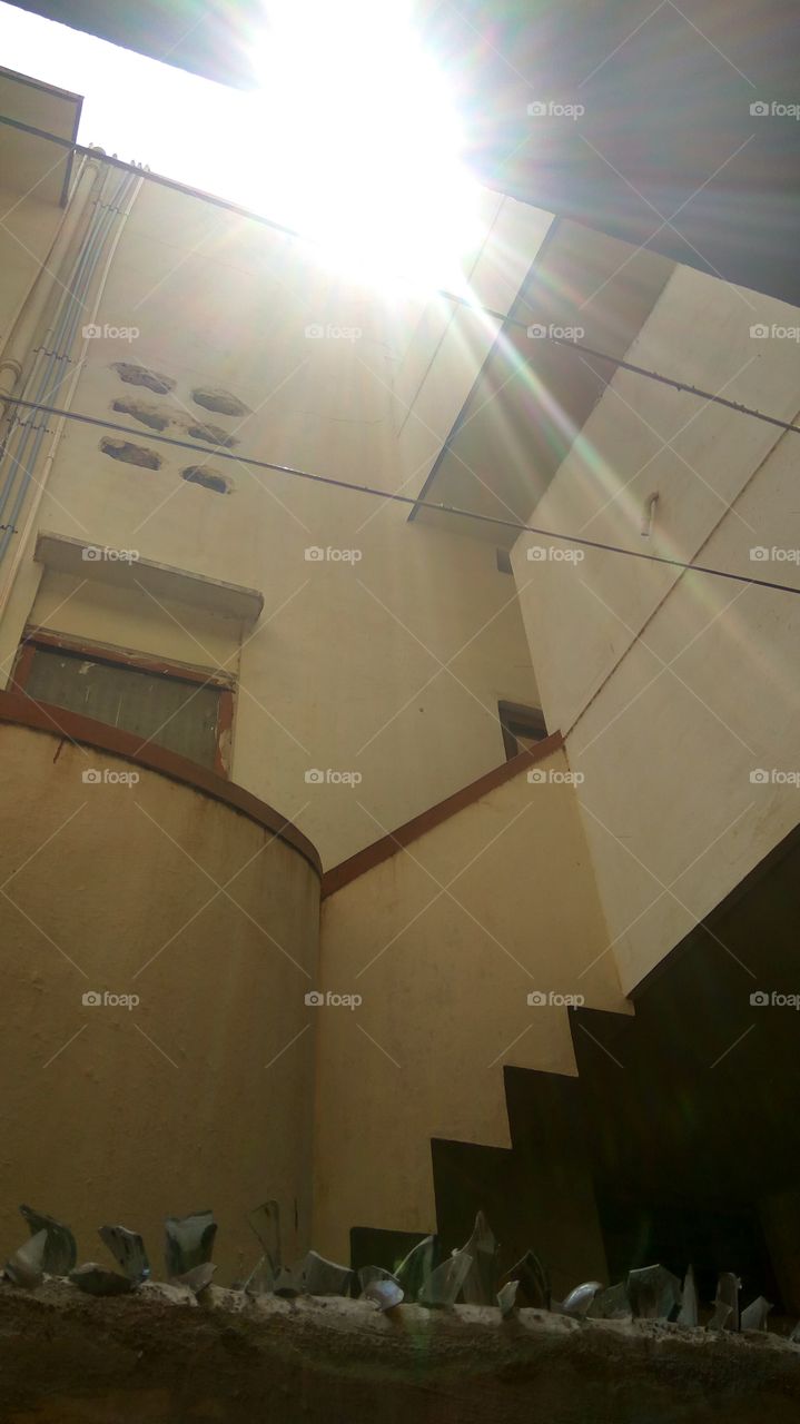 the sun shine different Colours